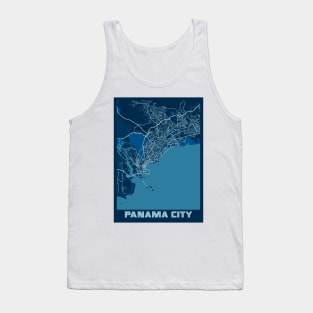 Panama City - Panama Peace City Map Tank Top